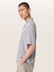 AllSaints Grey Underground Short Sleeve Shirt - Image 2 of 7