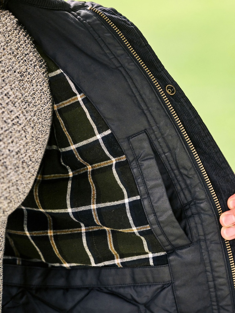 Schwarz - Beschichtete Bikerjacke - Bild 11 von 11