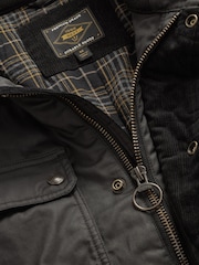 Schwarz - Beschichtete Bikerjacke - Bild 3 von 11