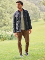 Schwarz - Beschichtete Bikerjacke - Bild 7 von 11