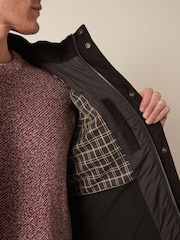 Black Diamond Quilt Biker Coat - Image 7 of 18