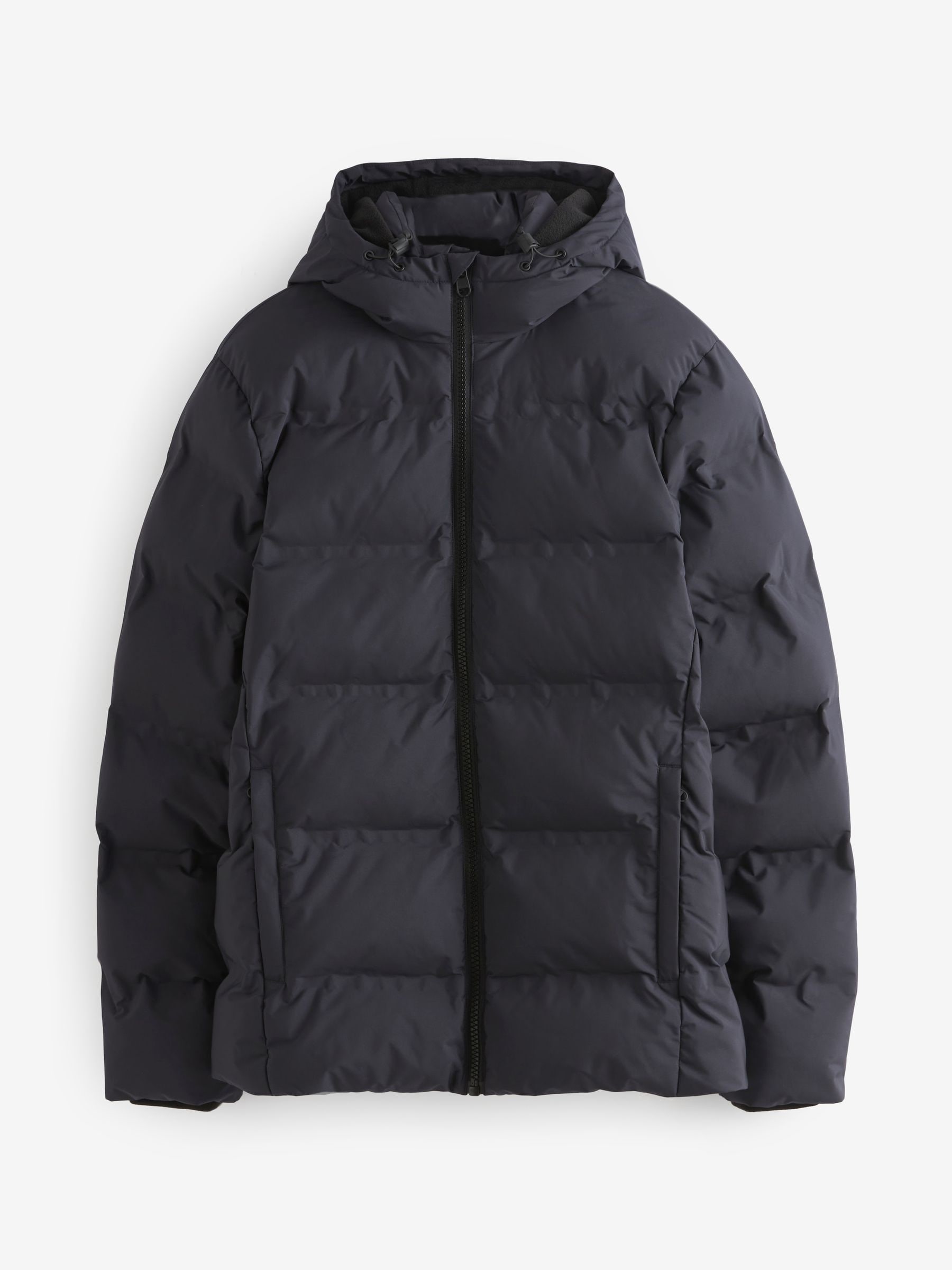 Buy Navy Blue Hooded Shower Resistant Puffer Coat from Next Luxembourg