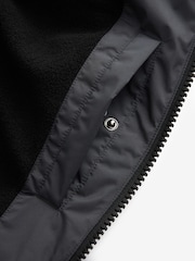 Slate Grey Hooded Shower Resistant Puffer Coat - Image 13 of 14