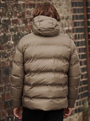 Neutral Hooded Shower Resistant Puffer Coat - Image 2 of 8