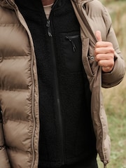 Neutral Hooded Shower Resistant Puffer Coat - Image 7 of 8