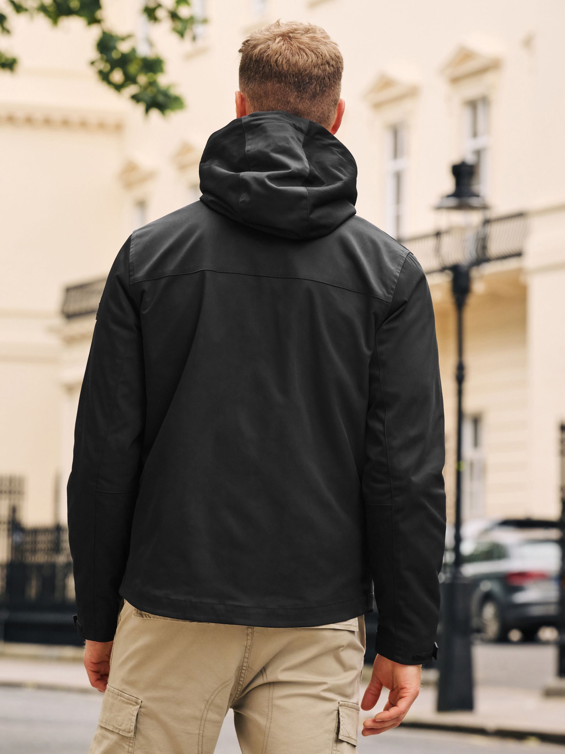 Buy Black Hooded Shower Resistant Jacket from Next Austria
