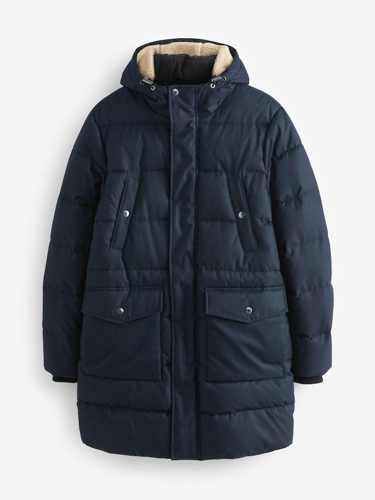 Parka Navy Aphex Parka Carhartt Buy Navy Blue Textured Longline