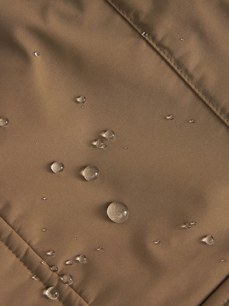 Neutral Borg Lined Shower Resistant 4 Pocket Jacket - Image 11 of 11 Neutral Borg Lined Shower Resistant 4 Pocket Jacket - Image 11 of 11