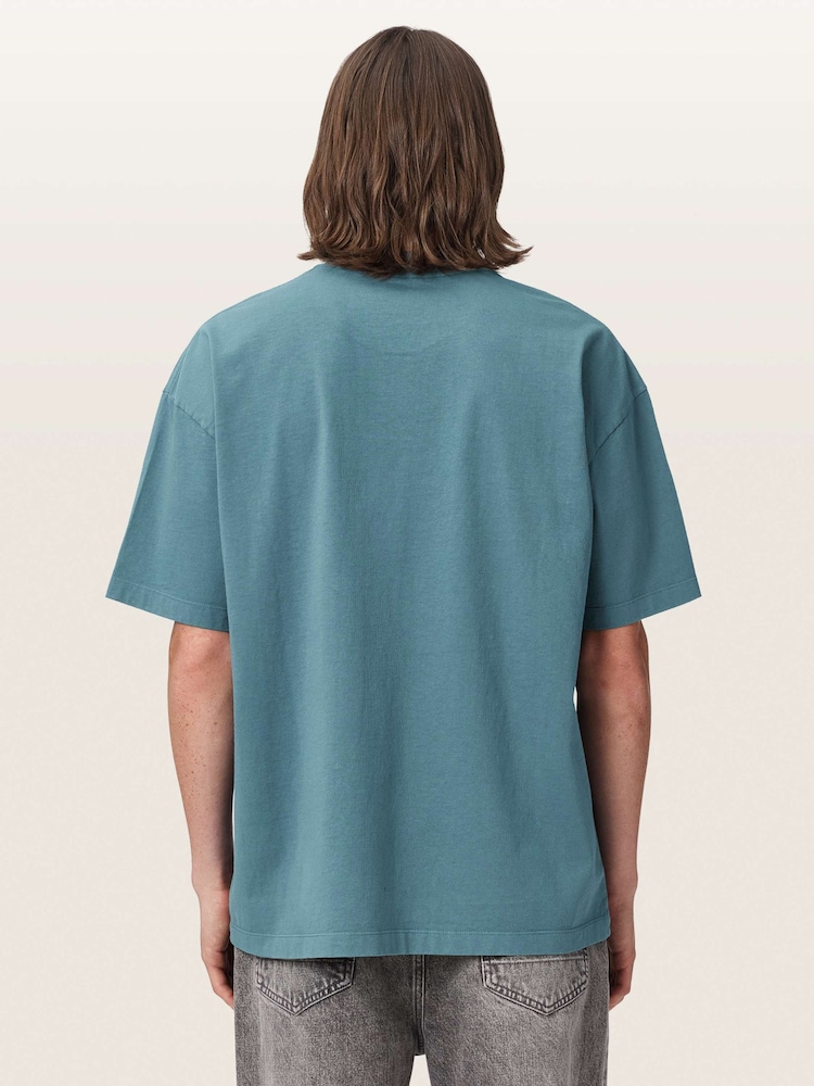 AllSaints Xander kortermet t-skjorte med rund hals - Bilde 2 av 7