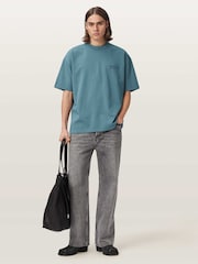 AllSaints Xander kortermet t-skjorte med rund hals - Bilde 4 av 7