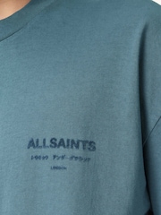 AllSaints Xander kortermet t-skjorte med rund hals - Bilde 6 av 7