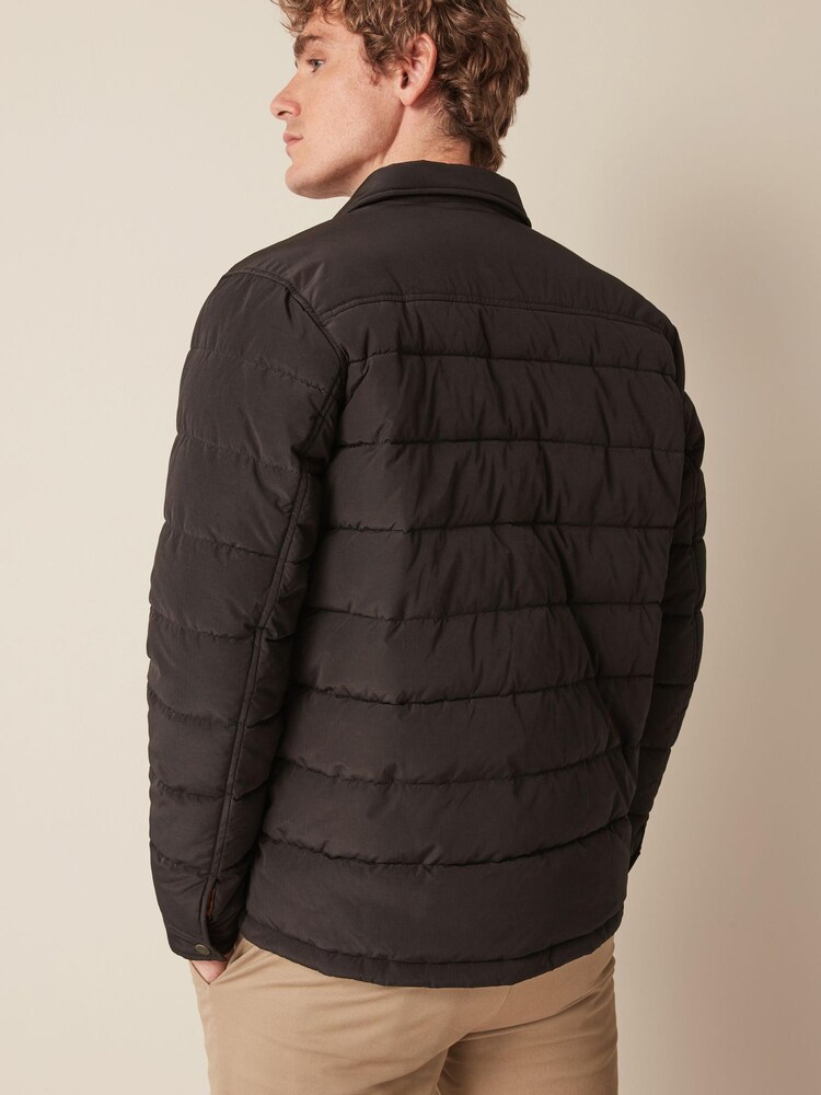 Black Quilted Shacket - Image 4 of 9