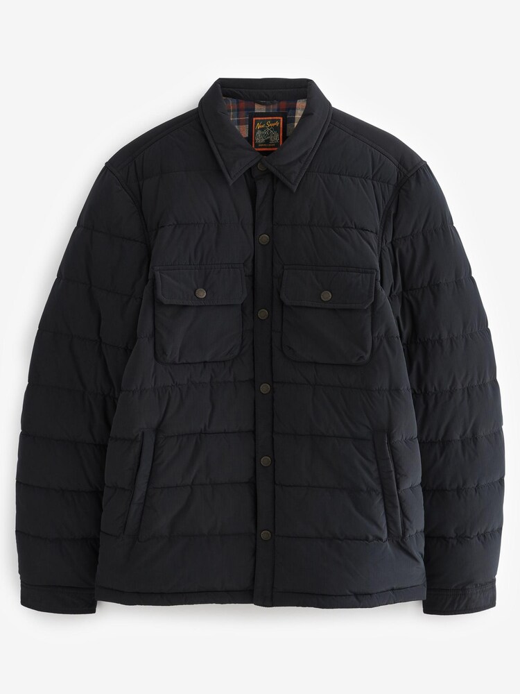 Black Quilted Shacket - Image 5 of 9