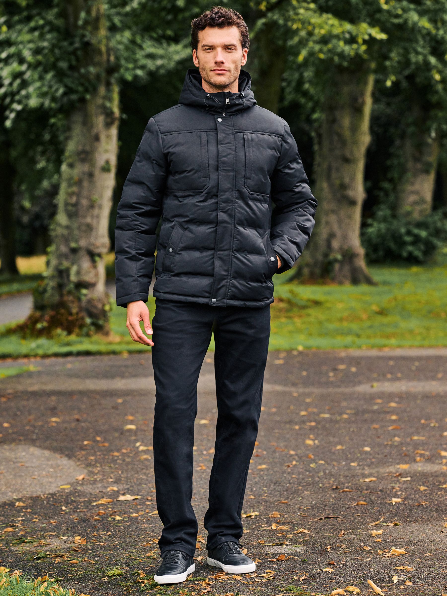 Buy Black Shower Resistant Quilted Utiility Jacket from Next Luxembourg