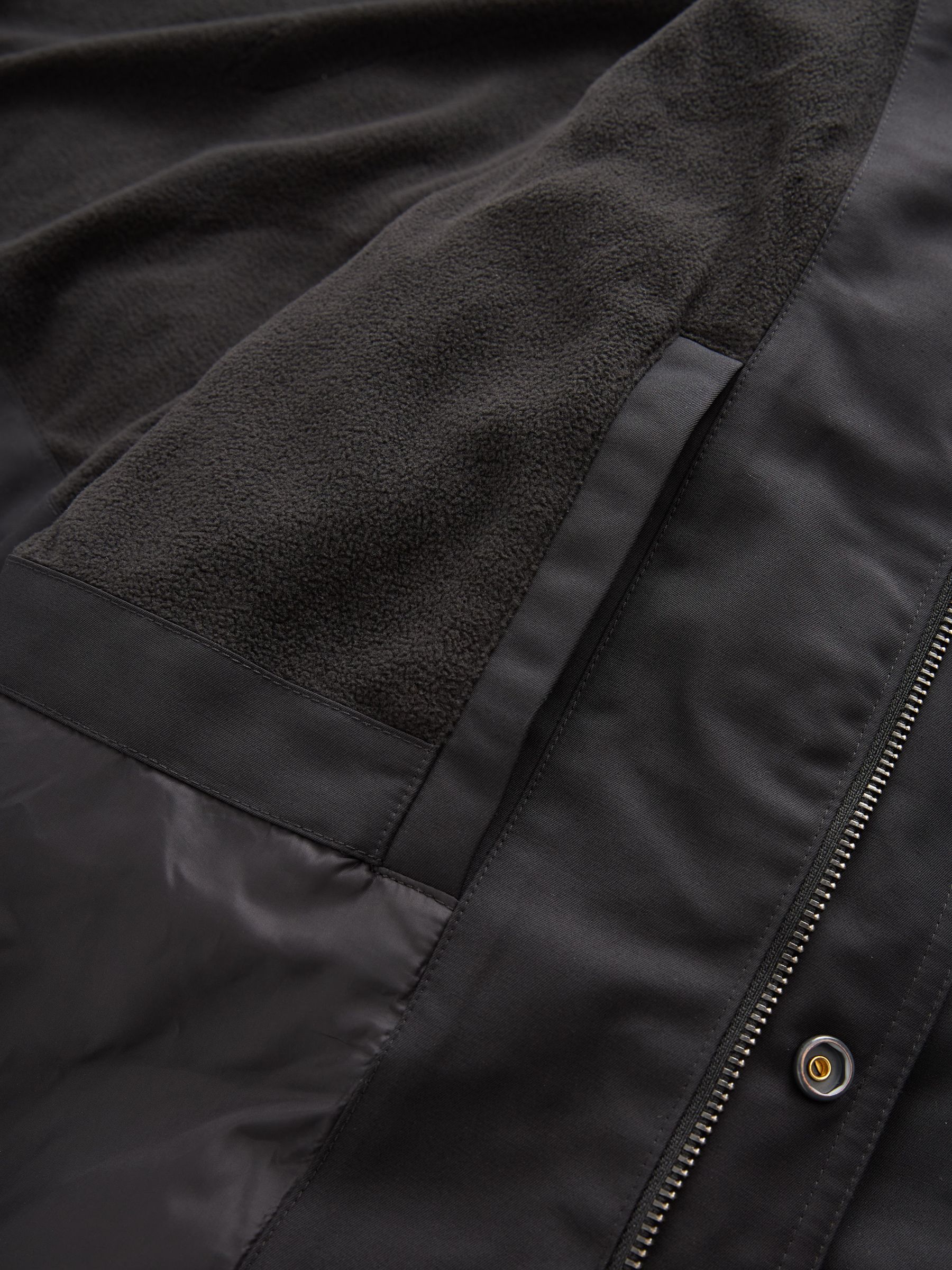 Buy Black Shower Resistant Quilted Utiility Jacket from Next