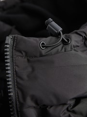 Black Shower Resistant Padded Hooded Gilet - Image 10 of 11