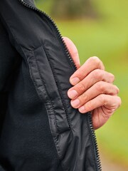 Black Shower Resistant Padded Hooded Gilet - Image 7 of 11