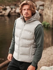 Neutral Shower Resistant Padded Hooded Gilet - Image 1 of 12