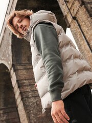 Neutral Shower Resistant Padded Hooded Gilet - Image 6 of 12
