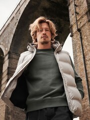 Neutral Shower Resistant Padded Hooded Gilet - Image 7 of 12