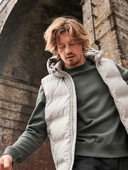 Neutral Shower Resistant Padded Hooded Gilet - Image 8 of 12