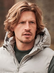 Neutral Shower Resistant Padded Hooded Gilet - Image 9 of 12