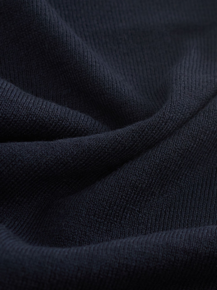 Navy Blue V-Neck Jumper - Image 7 of 7