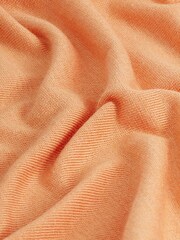 Orange Sleeveless Roll Neck Knitted Tank - Image 3 of 6