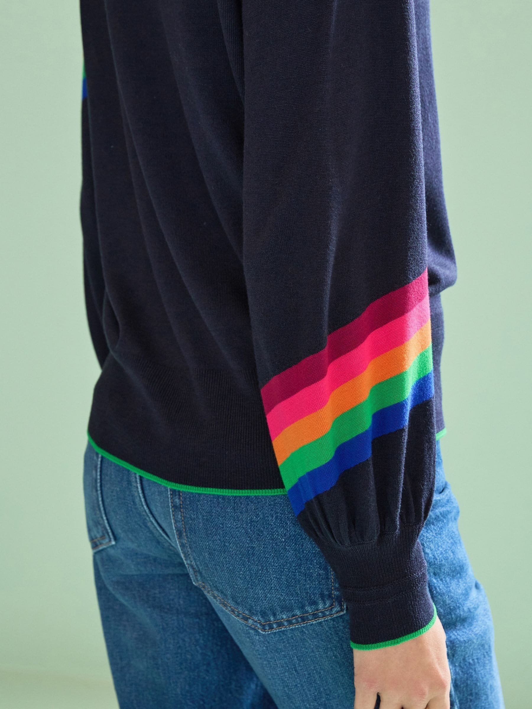 Next rainbow stripe jumper hotsell