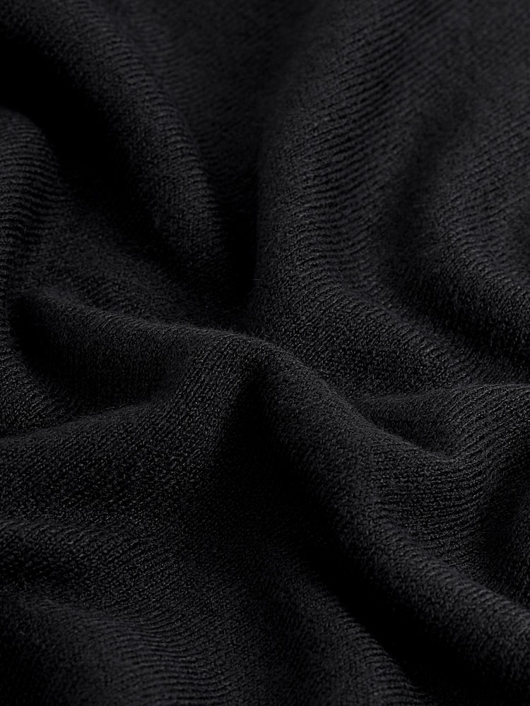 Schwarz - Kuscheliger, langärmeliger Pullover mit Rundhalsausschnitt - Bild 7 von 7