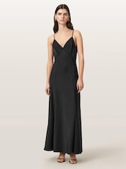 AllSaints Black Irina Dress - Image 2 of 6