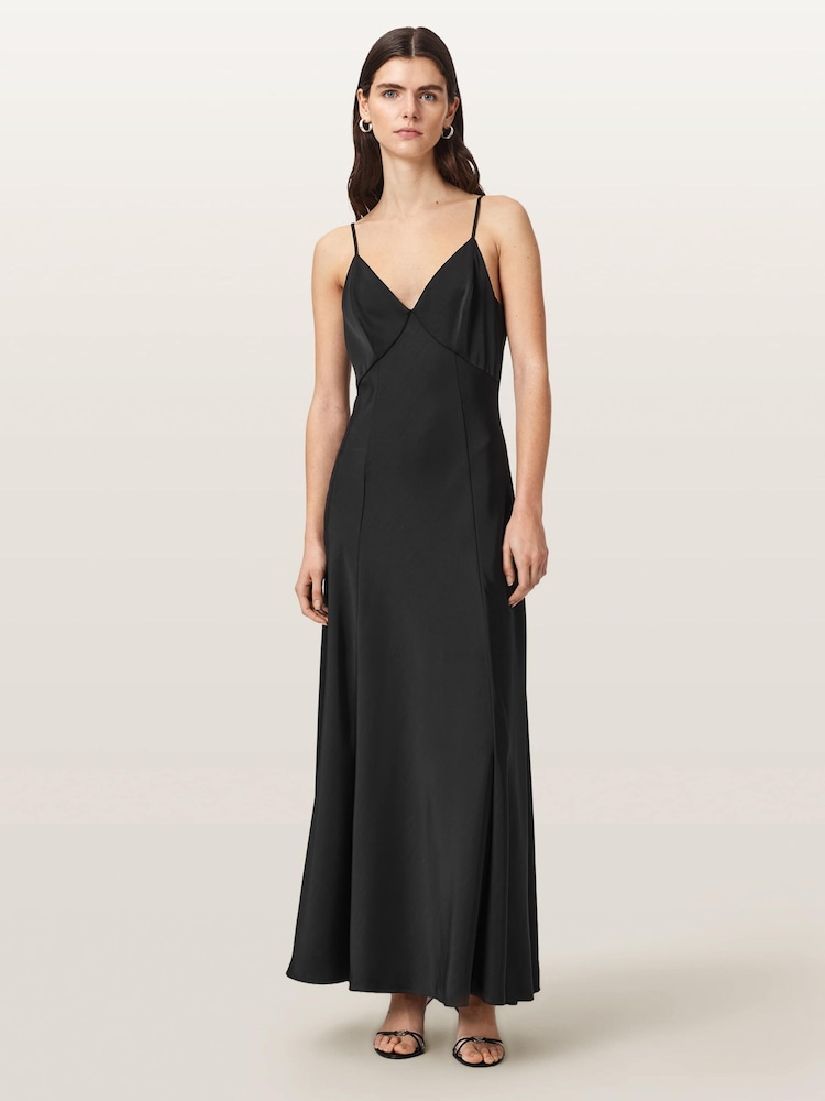 AllSaints Black Irina Dress - Image 2 of 6