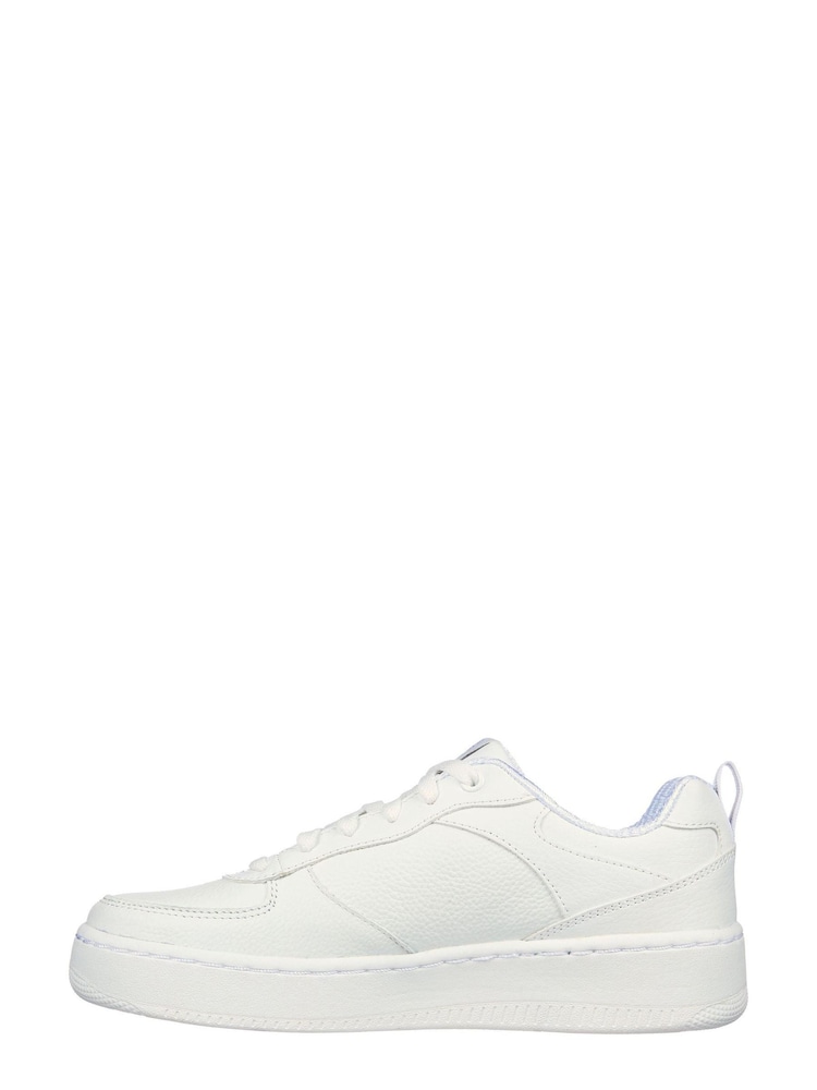 Skechers White Womens Sport Court 92 Illustrious Trainers - Image 2 of 5
