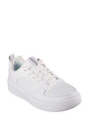 Skechers White Womens Sport Court 92 Illustrious Trainers - Image 3 of 5