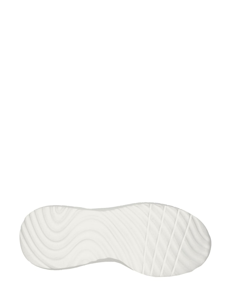Skechers White Womens Bobs Squad Chaos Face Off Wide Fit Trainers - Image 5 of 5