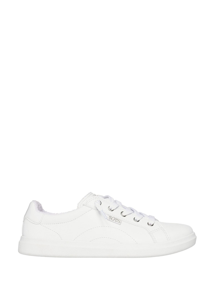 Skechers White Standard Fit Womens Bobs D Vine Instant Delight Trainers - Image 1 of 5