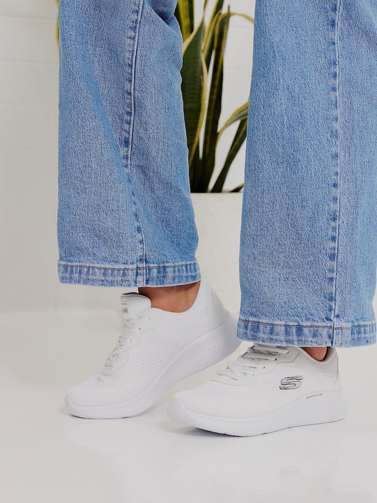 Skechers White Skech-Lite Pro Perfect Time Womens Trainers - Image 1 of 5