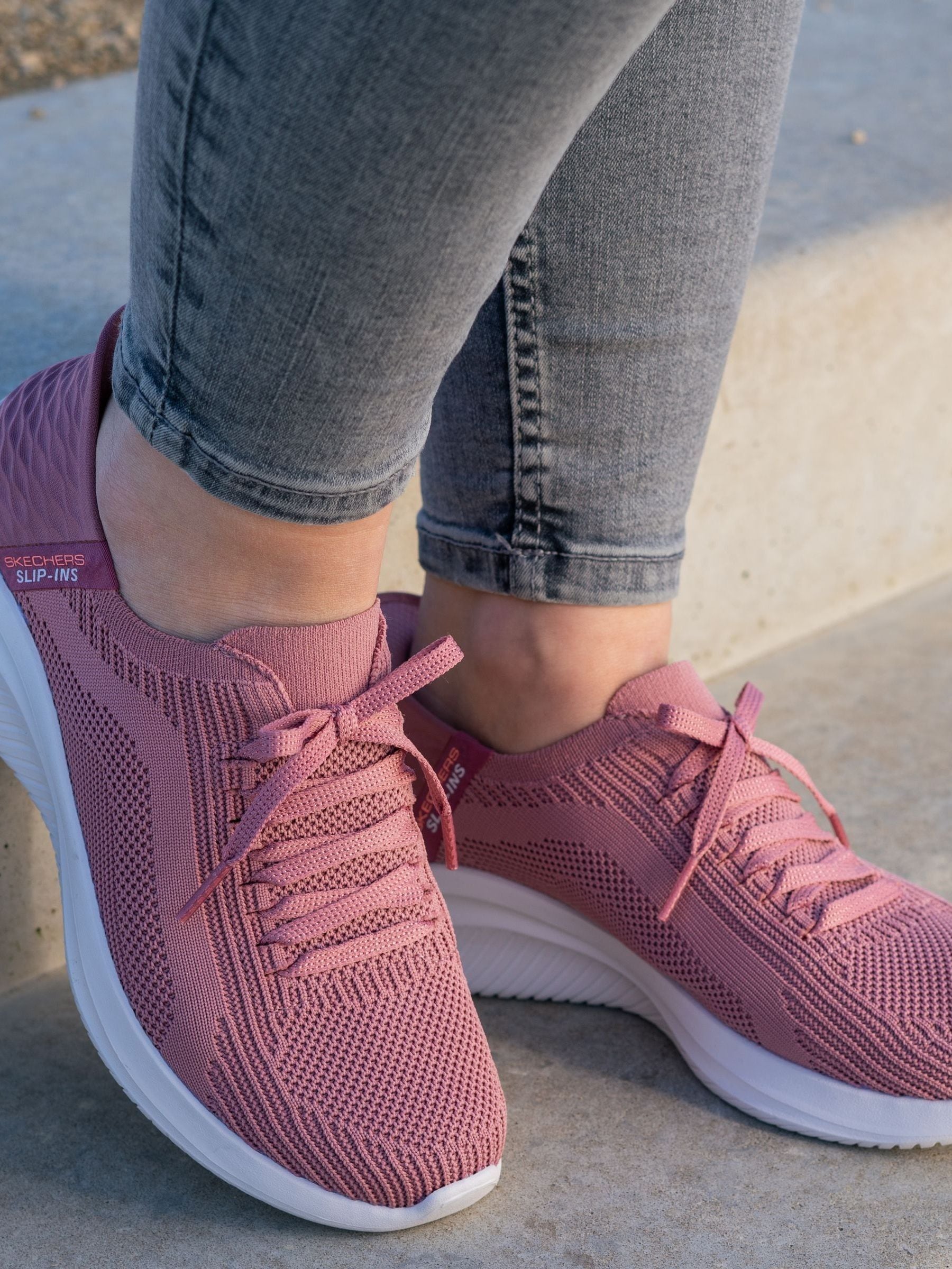 Skechers ultra flex mauve cheap