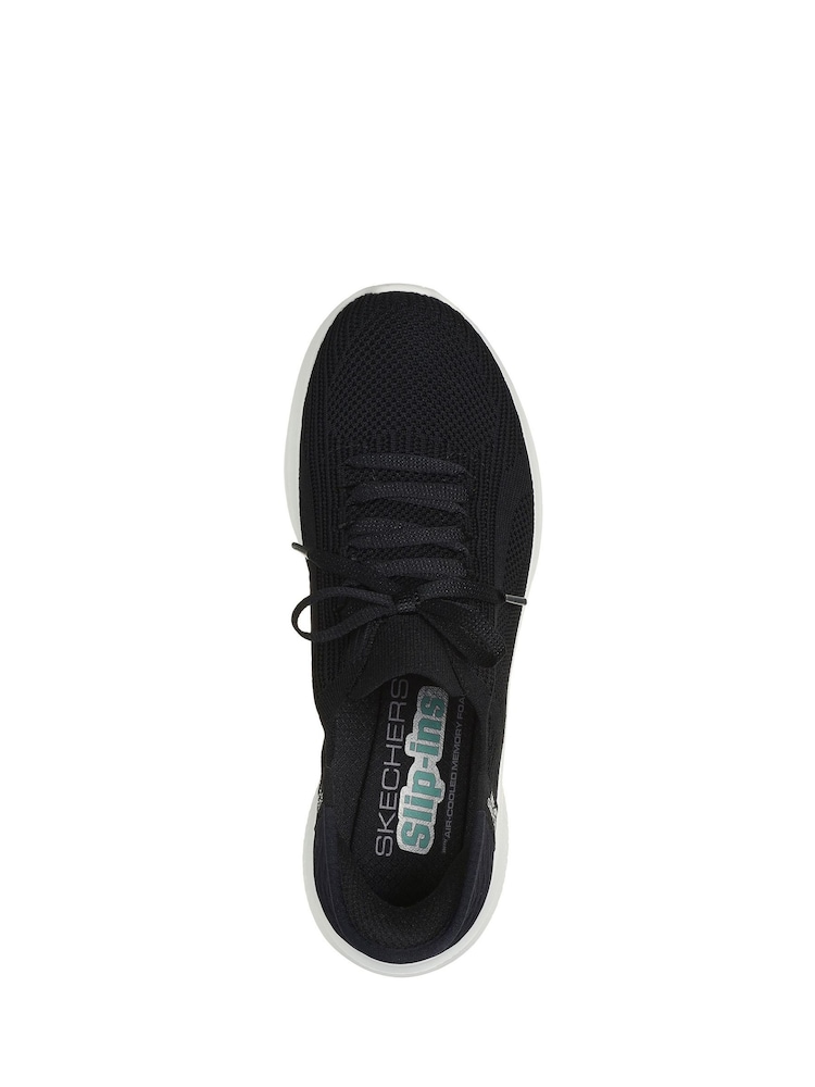 أسود/أبيض - Ultra Flex 3.0 تشكيلة Slipins من Skechers حذاء رياضي Brilliant Path - Image 4 of 4