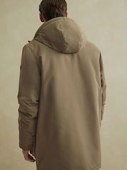 Stone Neutral Shower Resistant Parka Jacket - Image 3 of 15