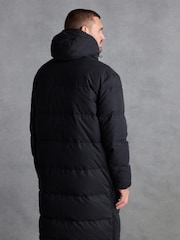 Black Signature Longline Puffed Down Coat - Image 2 of 11