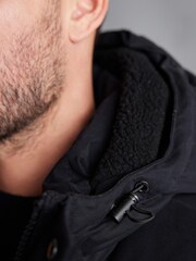 Black Signature Longline Puffed Down Coat - Image 3 of 11