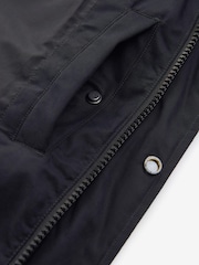 Black Signature Longline Puffed Down Coat - Image 8 of 11