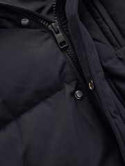 Black Signature Longline Puffed Down Coat - Image 9 of 11
