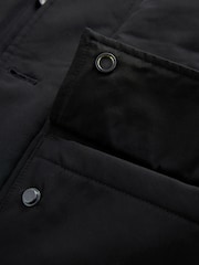 Black Shower Resistant Parka Coat - Image 11 of 12