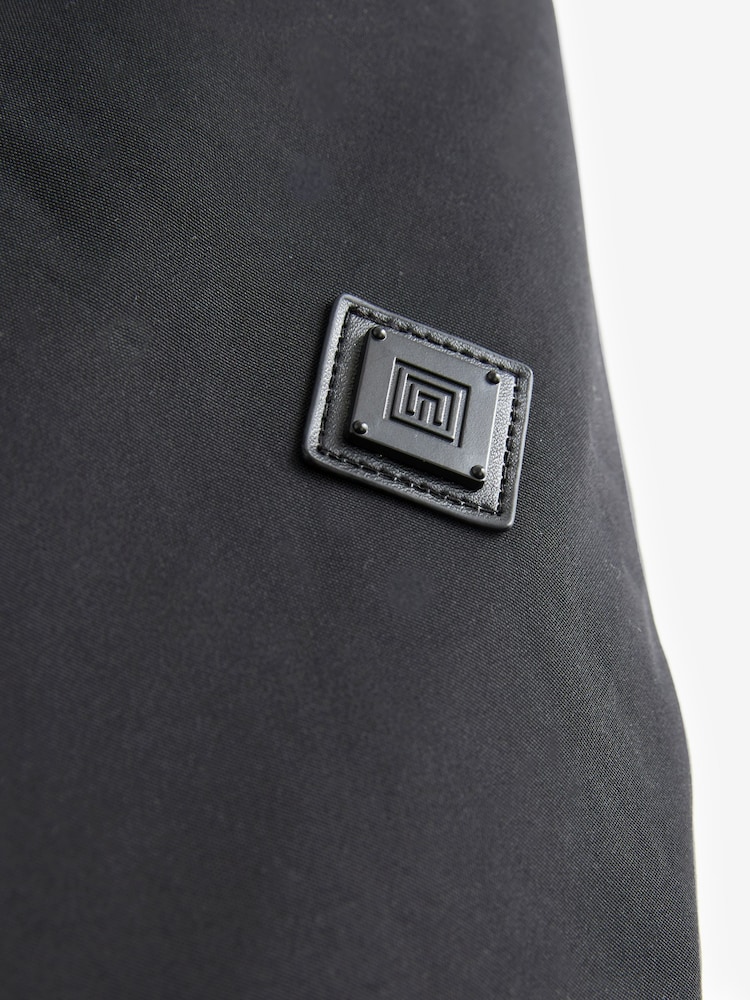 Black Shower Resistant Parka Coat - Image 12 of 12