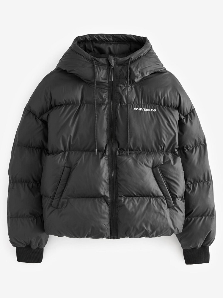 Converse Black Quilt Jacket - Image 5 of 5