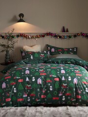 Praznični božič duvet pokrov in blazina set - Slika 1 iz 6