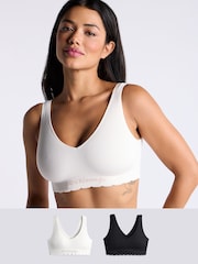 Boux Avenue Black Seamless Bralette 2 Pack - Image 1 of 6