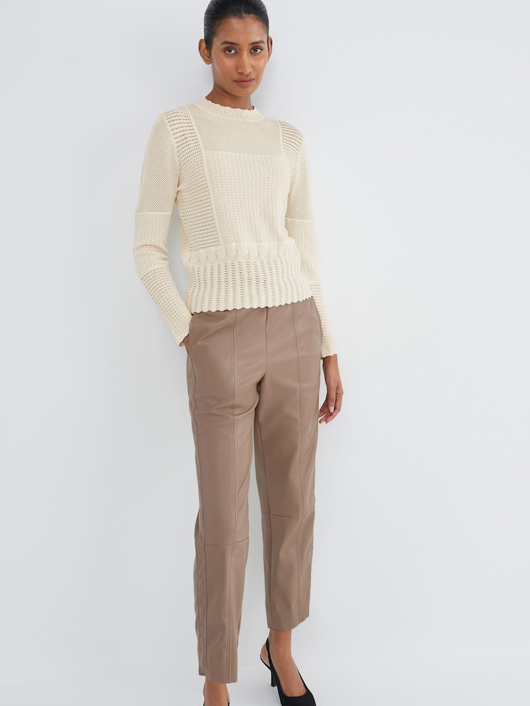 Blanc écru - Haut en maille sur l’ensemble - Image 2 of 7